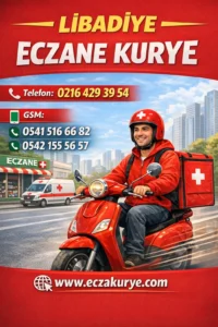 Libadiye eczane kurye hizmeti ile hızlı ve güvenilir ilaç teslimatı yapan motorlu kurye iletişim bilgileriyle